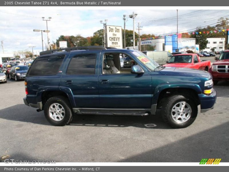 Bermuda Blue Metallic / Tan/Neutral 2005 Chevrolet Tahoe Z71 4x4