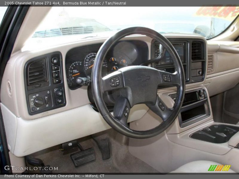Bermuda Blue Metallic / Tan/Neutral 2005 Chevrolet Tahoe Z71 4x4