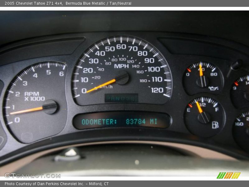 Bermuda Blue Metallic / Tan/Neutral 2005 Chevrolet Tahoe Z71 4x4