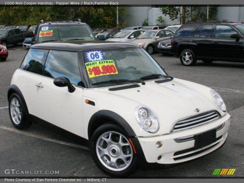 Pepper White / Black/Panther Black 2006 Mini Cooper Hardtop