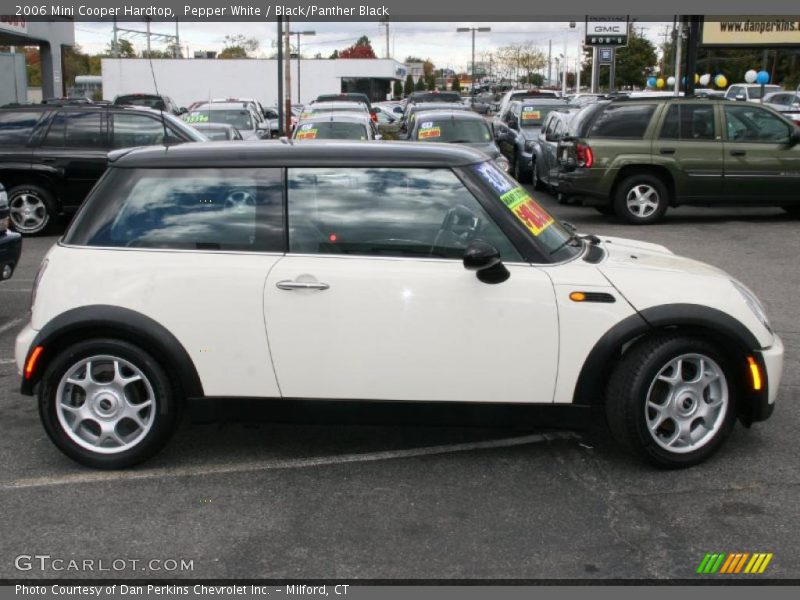 Pepper White / Black/Panther Black 2006 Mini Cooper Hardtop