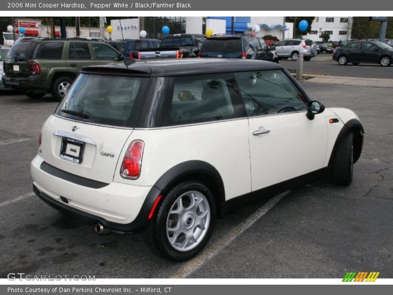 Pepper White / Black/Panther Black 2006 Mini Cooper Hardtop