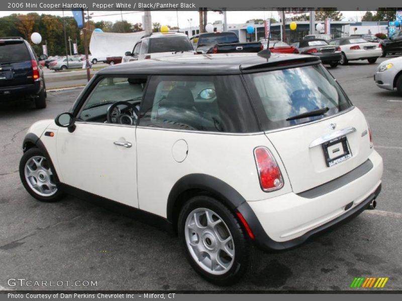 Pepper White / Black/Panther Black 2006 Mini Cooper Hardtop
