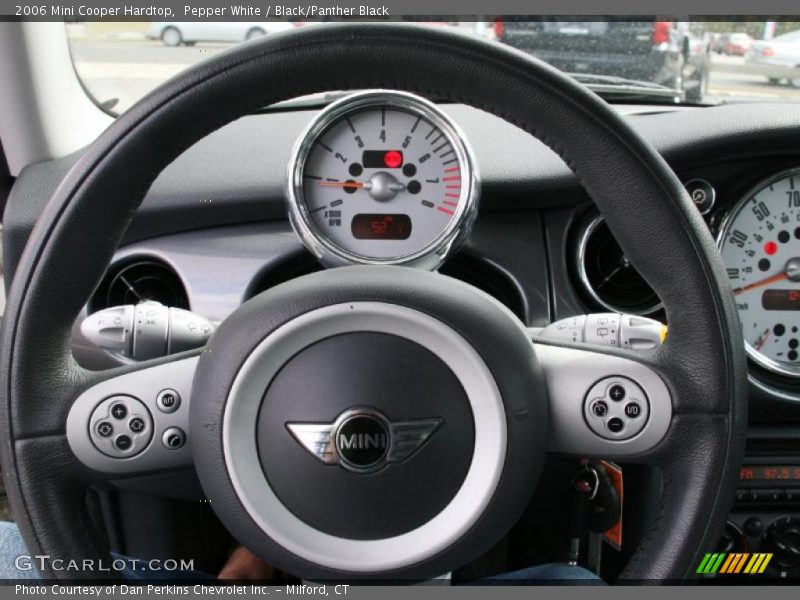 Pepper White / Black/Panther Black 2006 Mini Cooper Hardtop