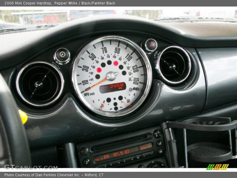 Pepper White / Black/Panther Black 2006 Mini Cooper Hardtop