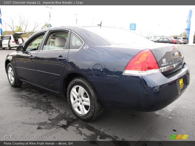 Imperial Blue Metallic / Gray 2007 Chevrolet Impala LS