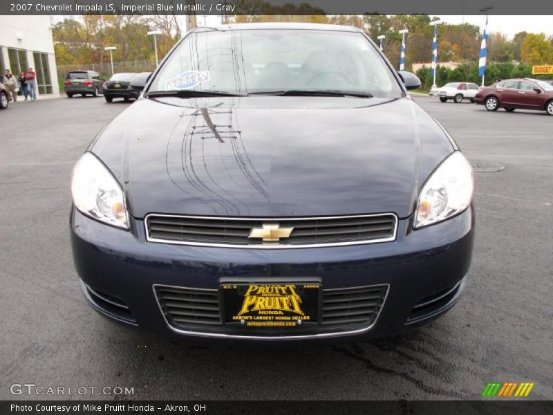 Imperial Blue Metallic / Gray 2007 Chevrolet Impala LS