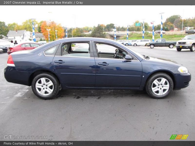 Imperial Blue Metallic / Gray 2007 Chevrolet Impala LS
