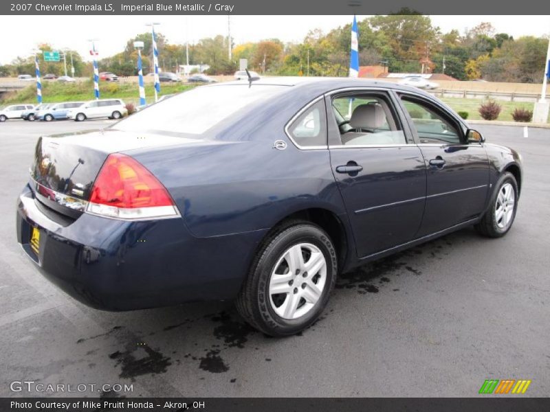 Imperial Blue Metallic / Gray 2007 Chevrolet Impala LS