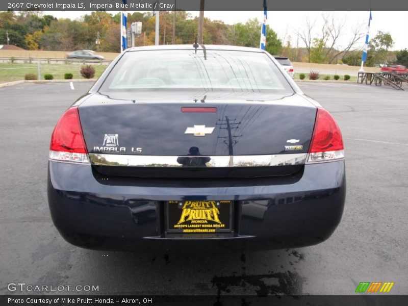 Imperial Blue Metallic / Gray 2007 Chevrolet Impala LS