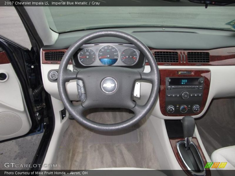 Imperial Blue Metallic / Gray 2007 Chevrolet Impala LS