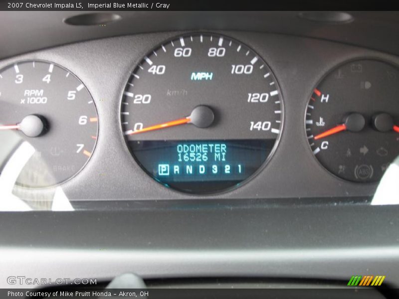 Imperial Blue Metallic / Gray 2007 Chevrolet Impala LS