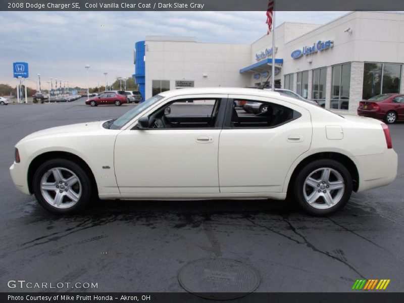 Cool Vanilla Clear Coat / Dark Slate Gray 2008 Dodge Charger SE