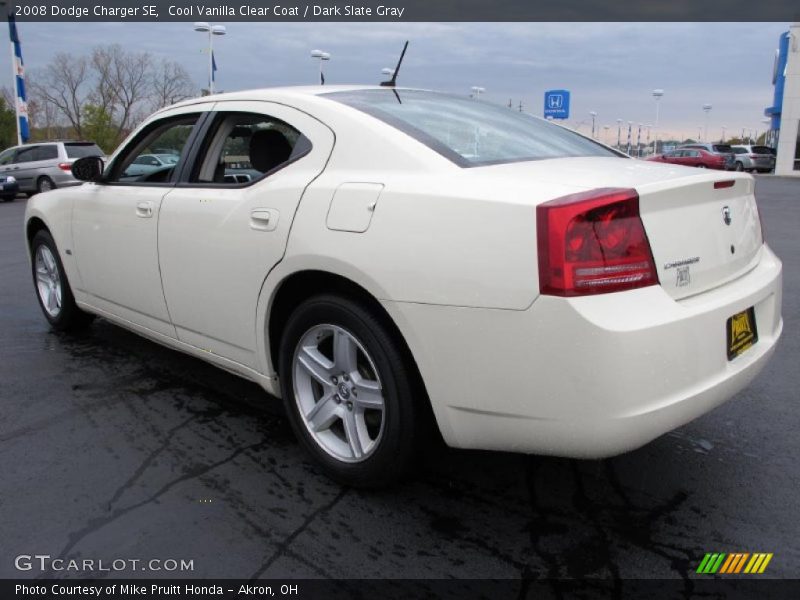 Cool Vanilla Clear Coat / Dark Slate Gray 2008 Dodge Charger SE