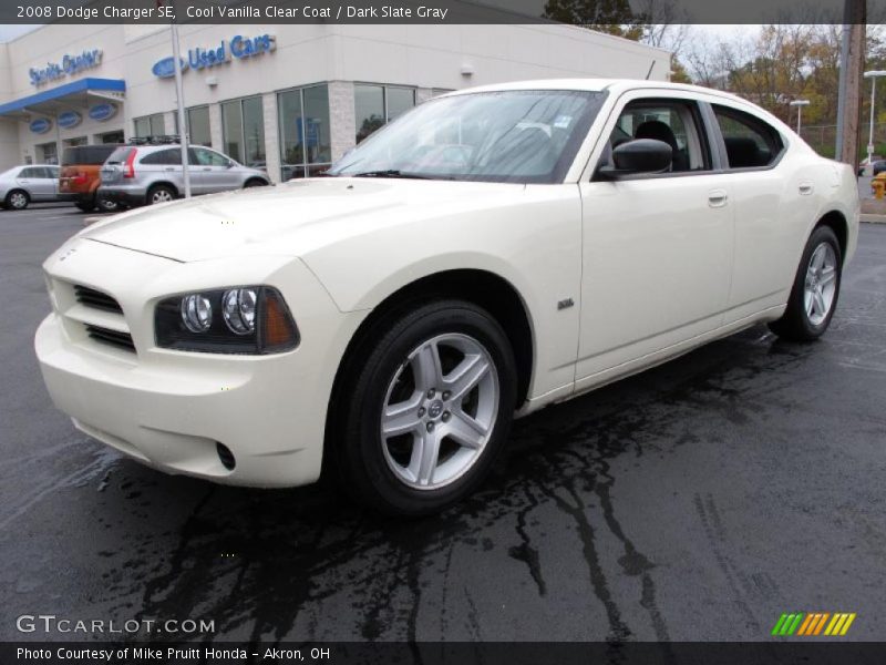 Cool Vanilla Clear Coat / Dark Slate Gray 2008 Dodge Charger SE