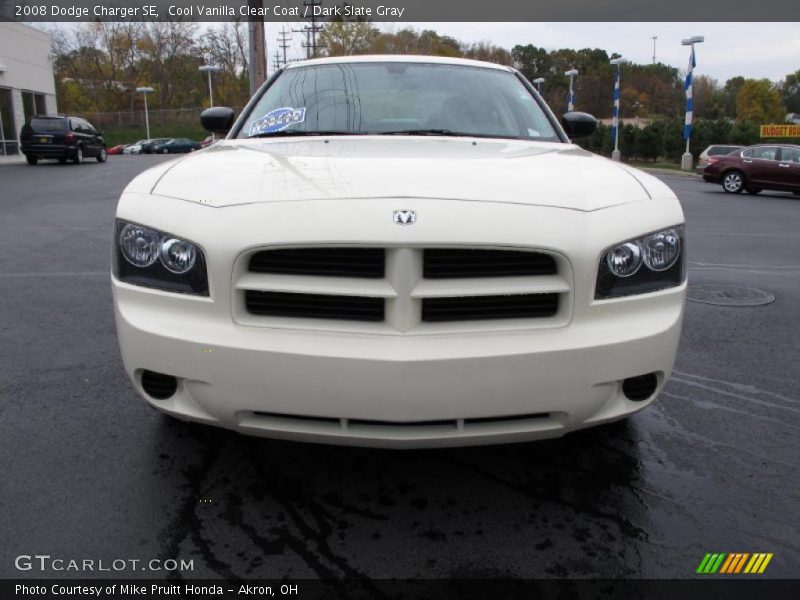 Cool Vanilla Clear Coat / Dark Slate Gray 2008 Dodge Charger SE