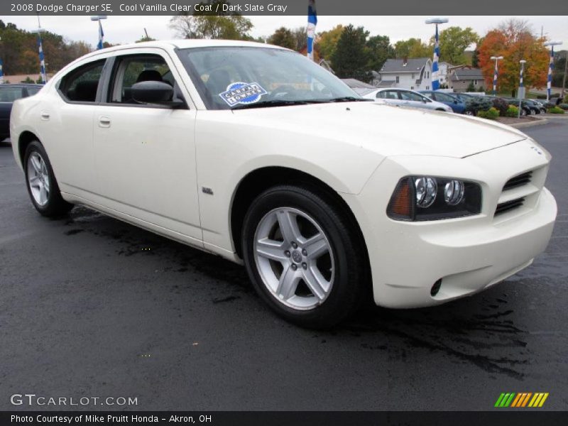 Cool Vanilla Clear Coat / Dark Slate Gray 2008 Dodge Charger SE