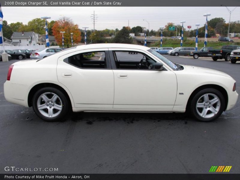 Cool Vanilla Clear Coat / Dark Slate Gray 2008 Dodge Charger SE