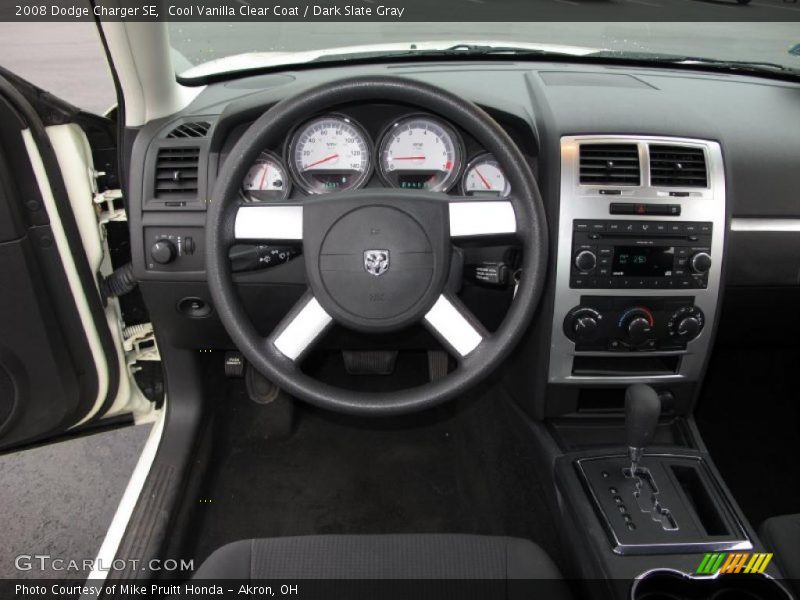 Cool Vanilla Clear Coat / Dark Slate Gray 2008 Dodge Charger SE