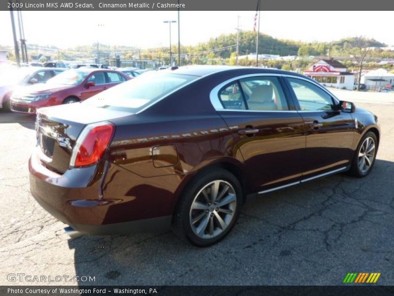 Cinnamon Metallic / Cashmere 2009 Lincoln MKS AWD Sedan