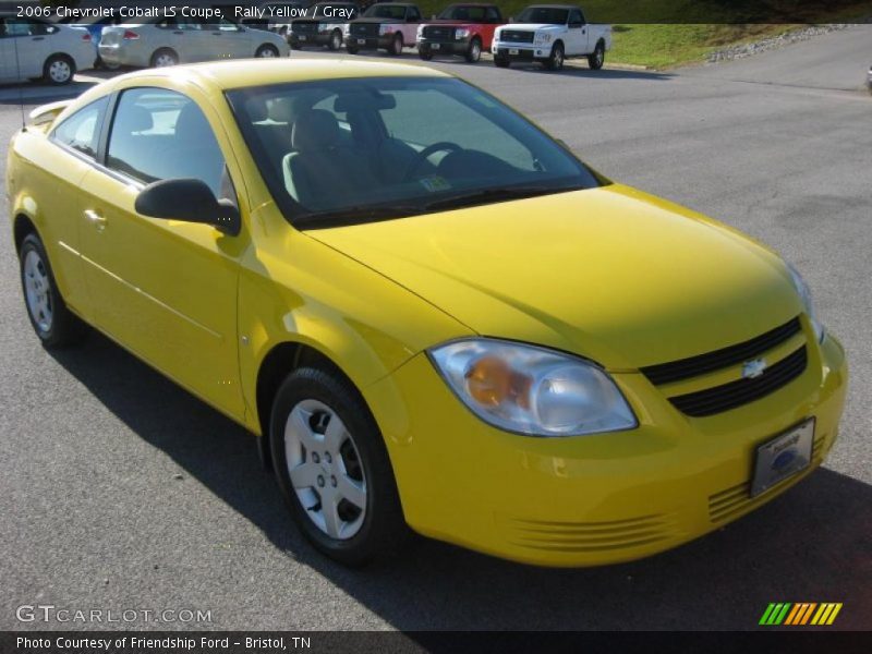 Rally Yellow / Gray 2006 Chevrolet Cobalt LS Coupe