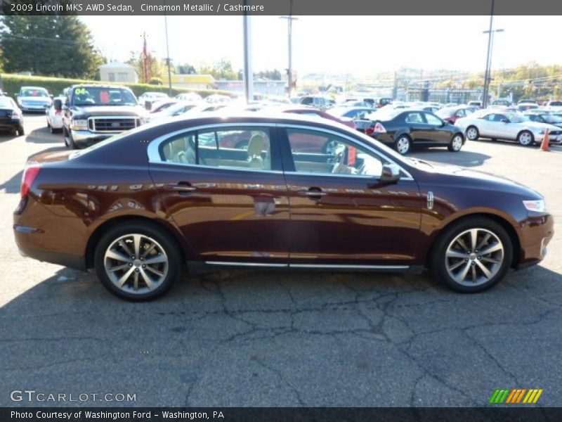 Cinnamon Metallic / Cashmere 2009 Lincoln MKS AWD Sedan