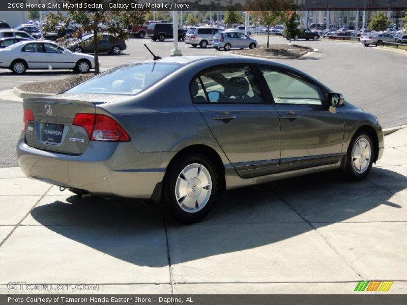 Galaxy Gray Metallic / Ivory 2008 Honda Civic Hybrid Sedan