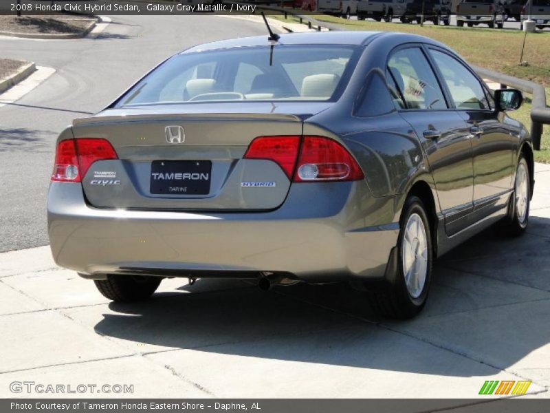 Galaxy Gray Metallic / Ivory 2008 Honda Civic Hybrid Sedan