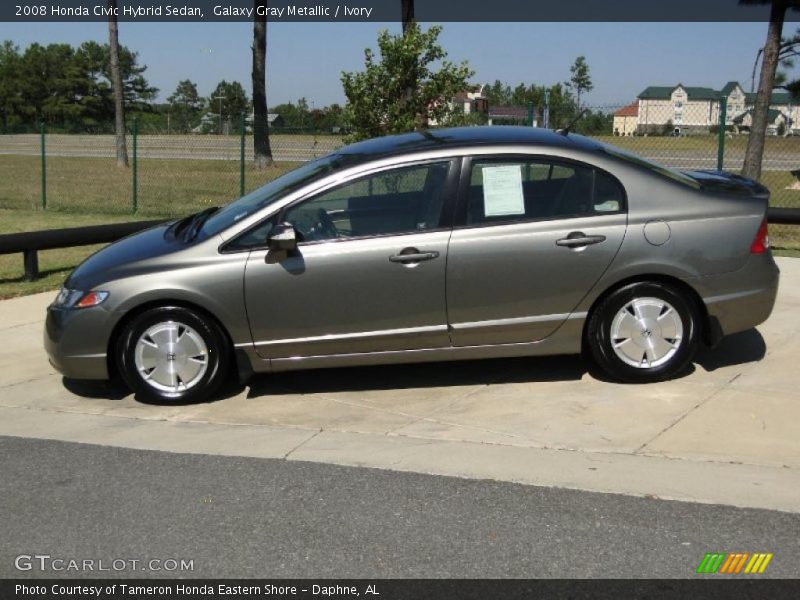 Galaxy Gray Metallic / Ivory 2008 Honda Civic Hybrid Sedan