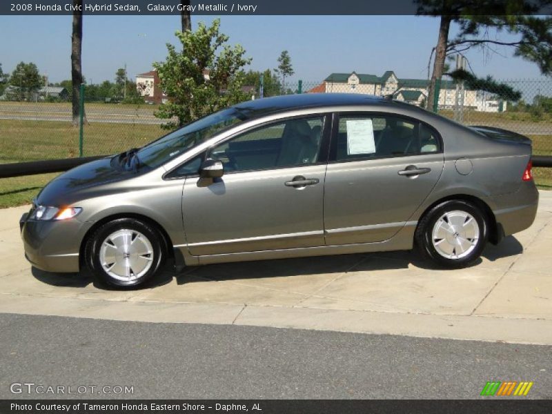 Galaxy Gray Metallic / Ivory 2008 Honda Civic Hybrid Sedan