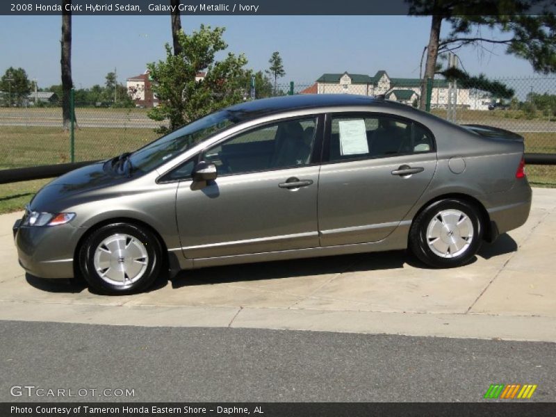 Galaxy Gray Metallic / Ivory 2008 Honda Civic Hybrid Sedan