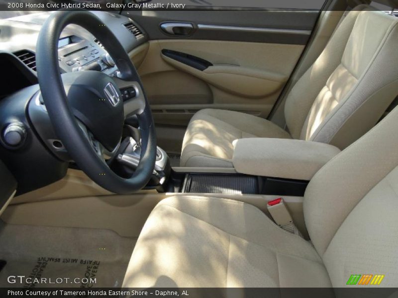 Galaxy Gray Metallic / Ivory 2008 Honda Civic Hybrid Sedan