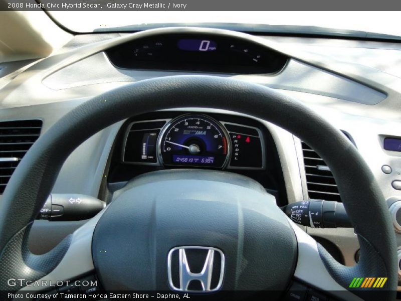 Galaxy Gray Metallic / Ivory 2008 Honda Civic Hybrid Sedan