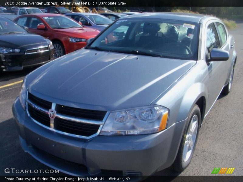 Silver Steel Metallic / Dark Slate Gray 2010 Dodge Avenger Express