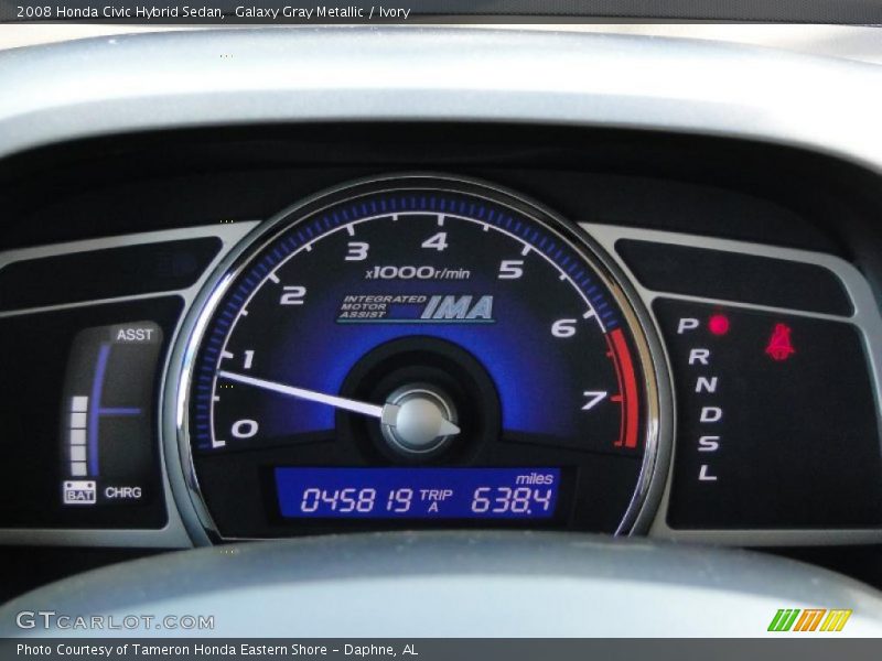 Galaxy Gray Metallic / Ivory 2008 Honda Civic Hybrid Sedan