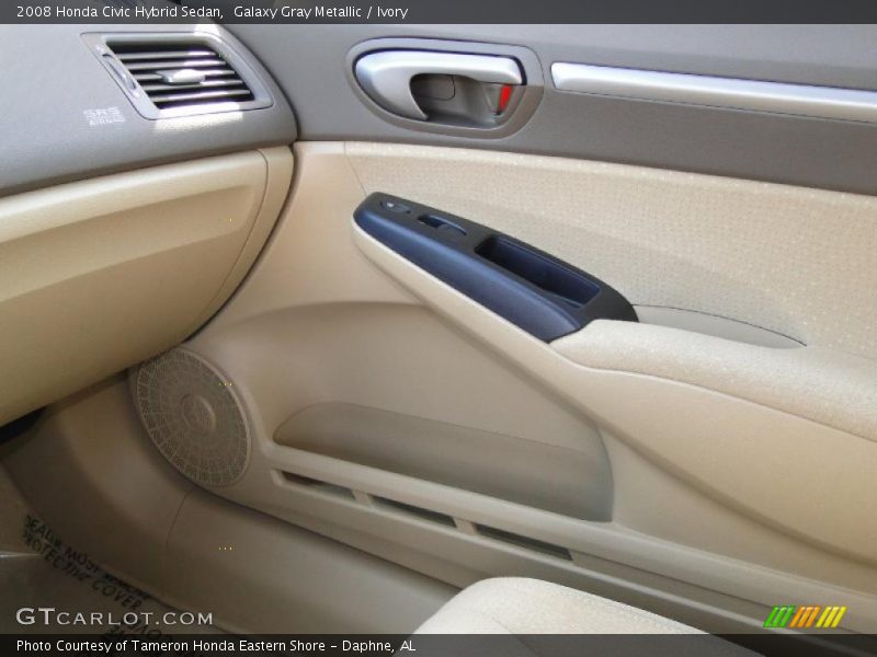 Galaxy Gray Metallic / Ivory 2008 Honda Civic Hybrid Sedan