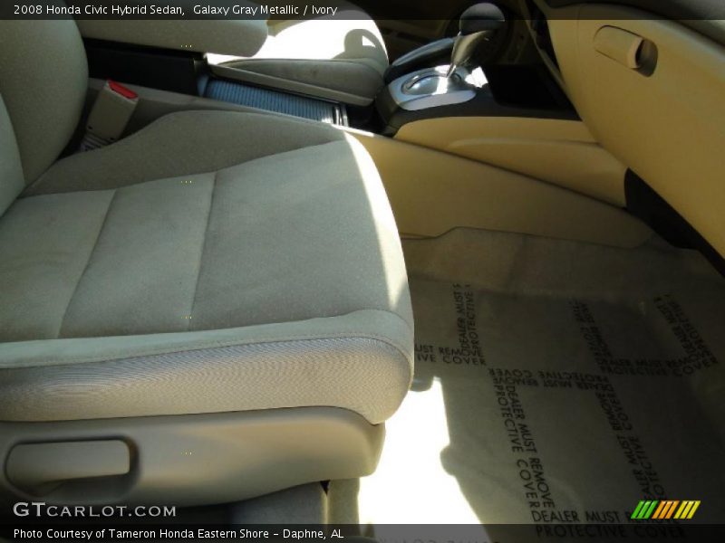 Galaxy Gray Metallic / Ivory 2008 Honda Civic Hybrid Sedan