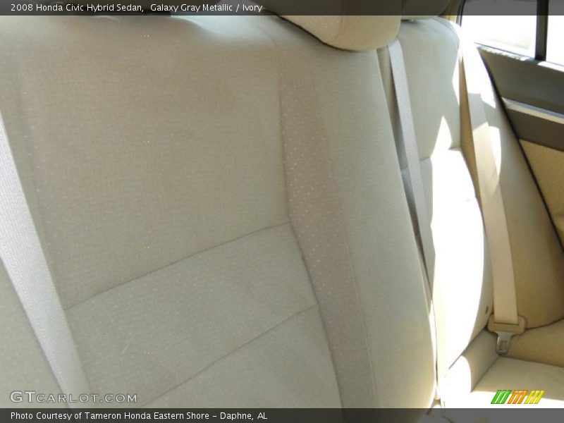 Galaxy Gray Metallic / Ivory 2008 Honda Civic Hybrid Sedan