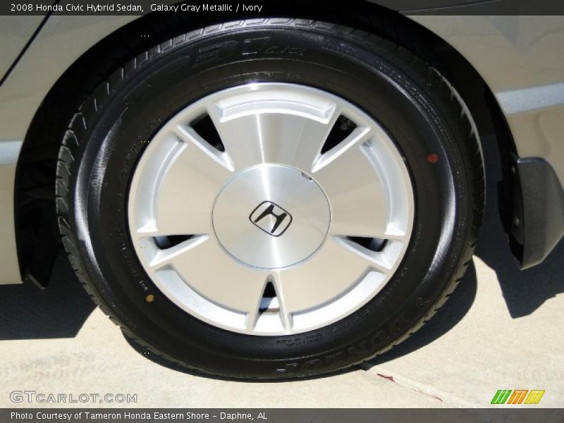 Galaxy Gray Metallic / Ivory 2008 Honda Civic Hybrid Sedan