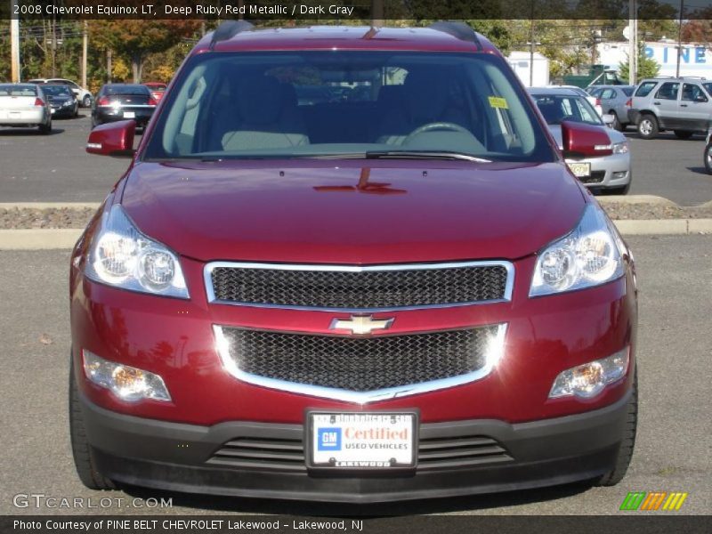 Deep Ruby Red Metallic / Dark Gray 2008 Chevrolet Equinox LT