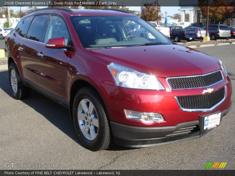 Deep Ruby Red Metallic / Dark Gray 2008 Chevrolet Equinox LT