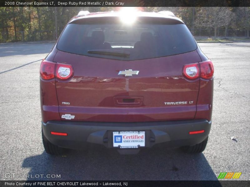 Deep Ruby Red Metallic / Dark Gray 2008 Chevrolet Equinox LT