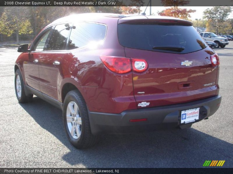 Deep Ruby Red Metallic / Dark Gray 2008 Chevrolet Equinox LT