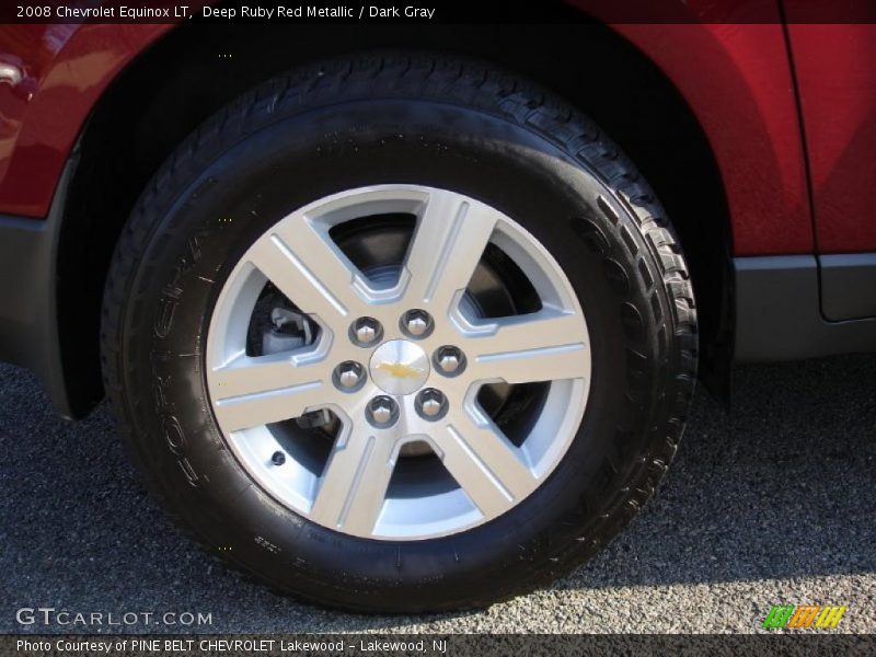 Deep Ruby Red Metallic / Dark Gray 2008 Chevrolet Equinox LT