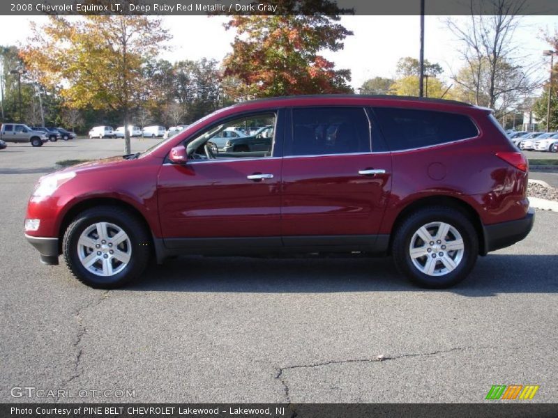 Deep Ruby Red Metallic / Dark Gray 2008 Chevrolet Equinox LT