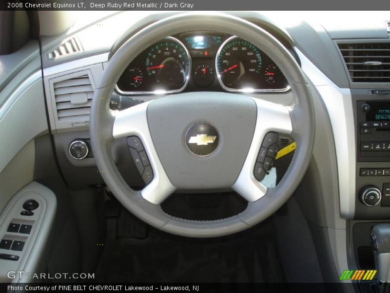 Deep Ruby Red Metallic / Dark Gray 2008 Chevrolet Equinox LT