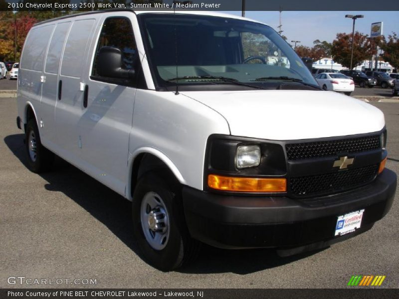 Summit White / Medium Pewter 2010 Chevrolet Express 2500 Work Van