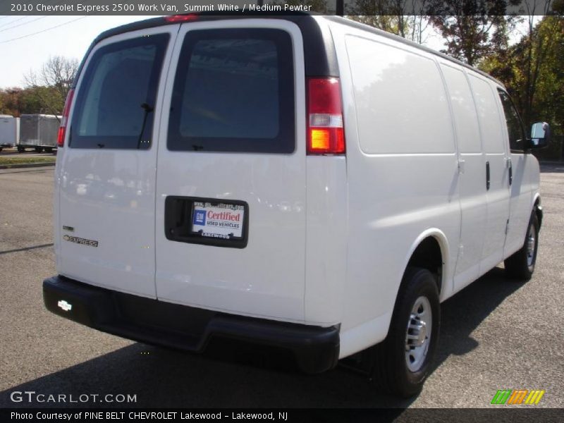 Summit White / Medium Pewter 2010 Chevrolet Express 2500 Work Van