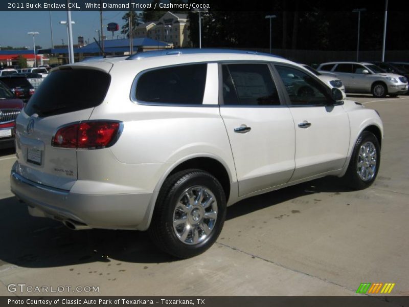 White Diamond Tricoat / Cashmere/Cocoa 2011 Buick Enclave CXL