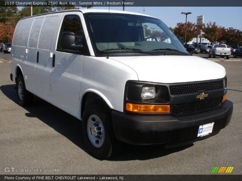 Summit White / Medium Pewter 2010 Chevrolet Express 2500 Work Van